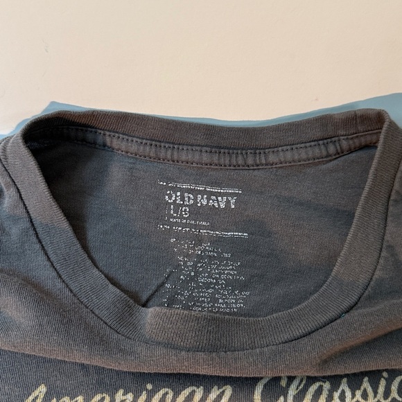 Old Navy Black Graphic Tee, Roadster - Picture 2 of 7